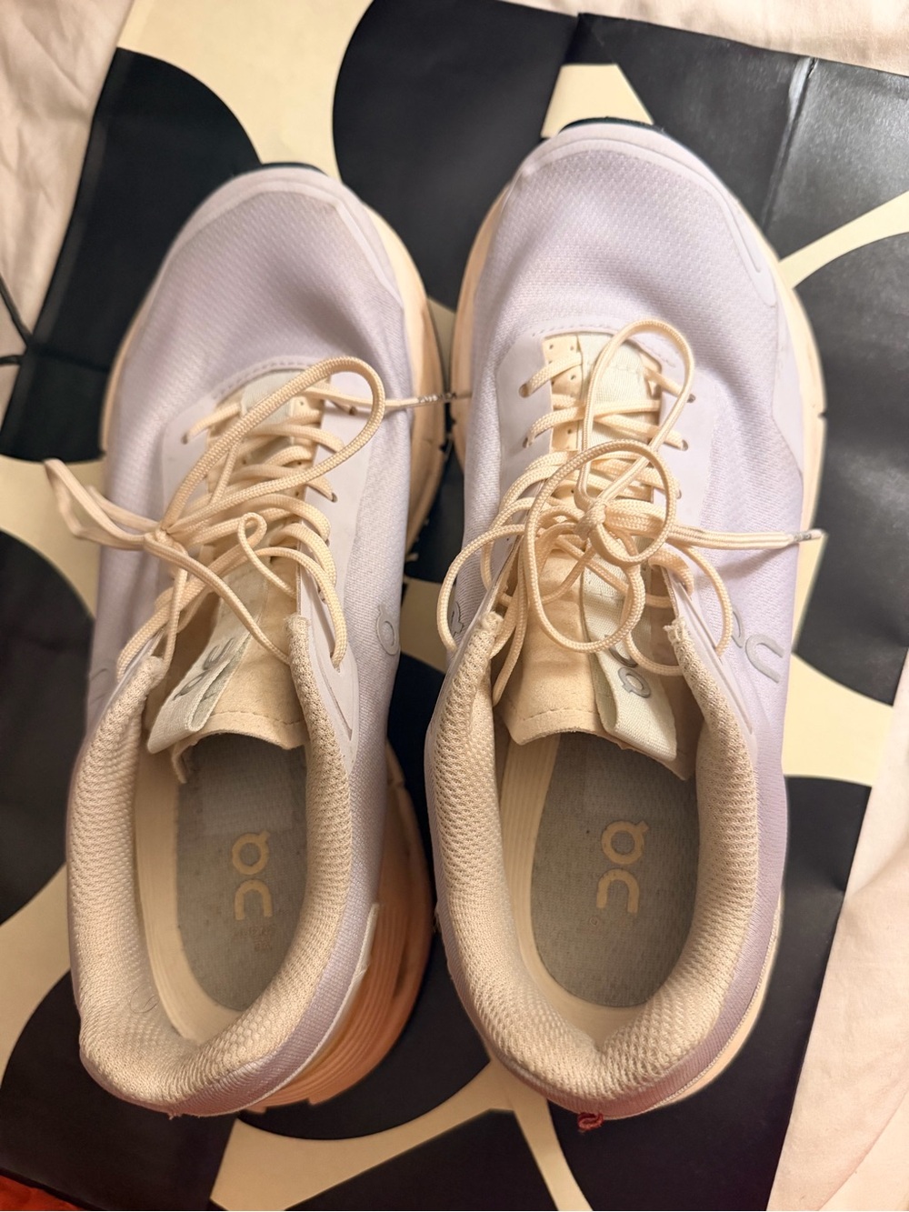 On Running Women's Sneakers in Light Pink and Cream
